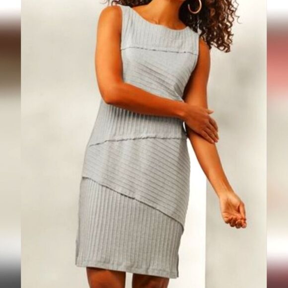 Soft Surroundings Grey Kint Tank Dress Small - Picture 1 of 10